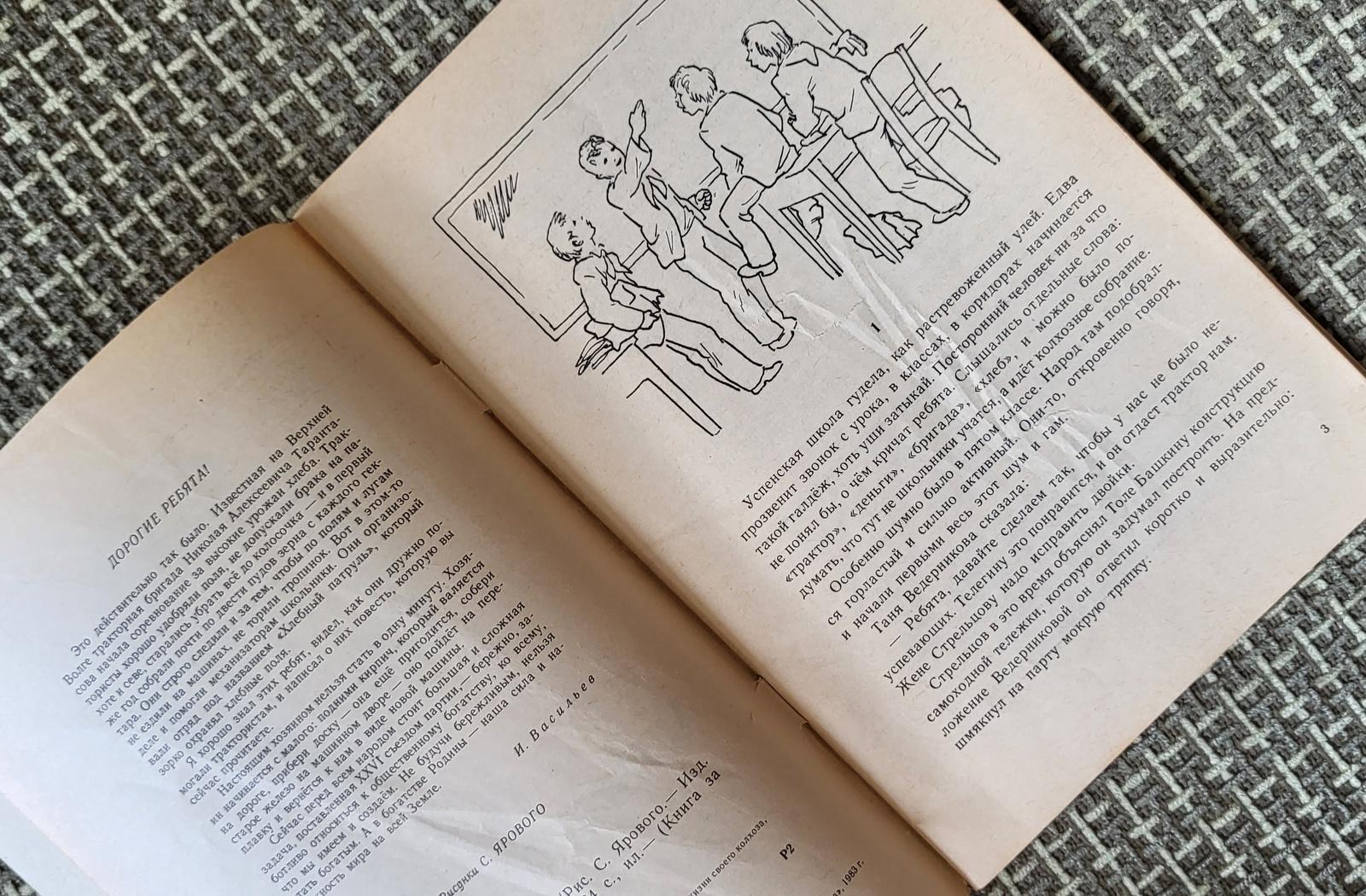 Fine XX secolo Libro sovietico d'epoca per bambini: 'Crimson Caps' di Ivan Vasiliev, 1j45 in vendita