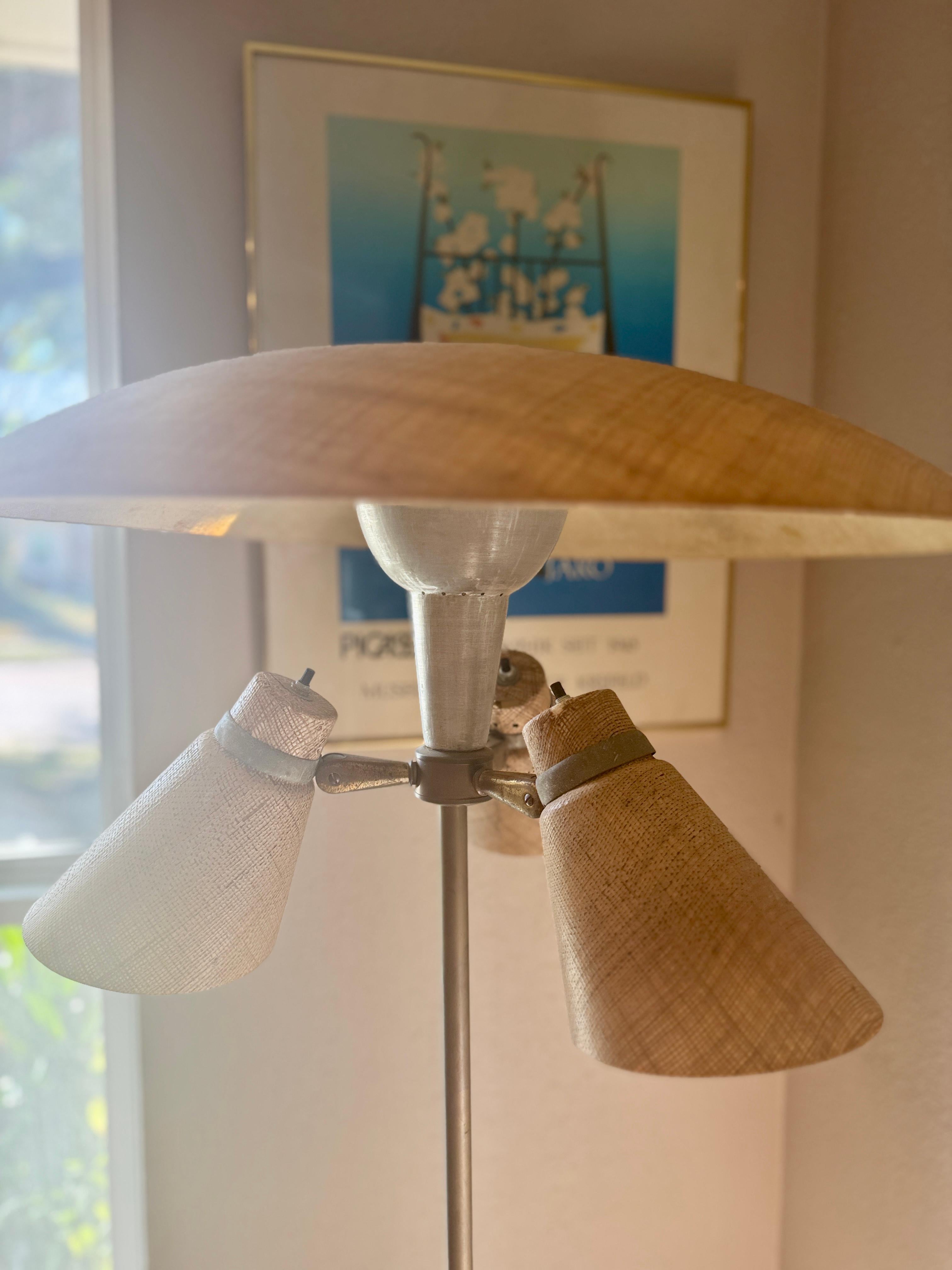 Lampadaire Vintage A Space Light à 4 lumières, circa 1960s en vente 6