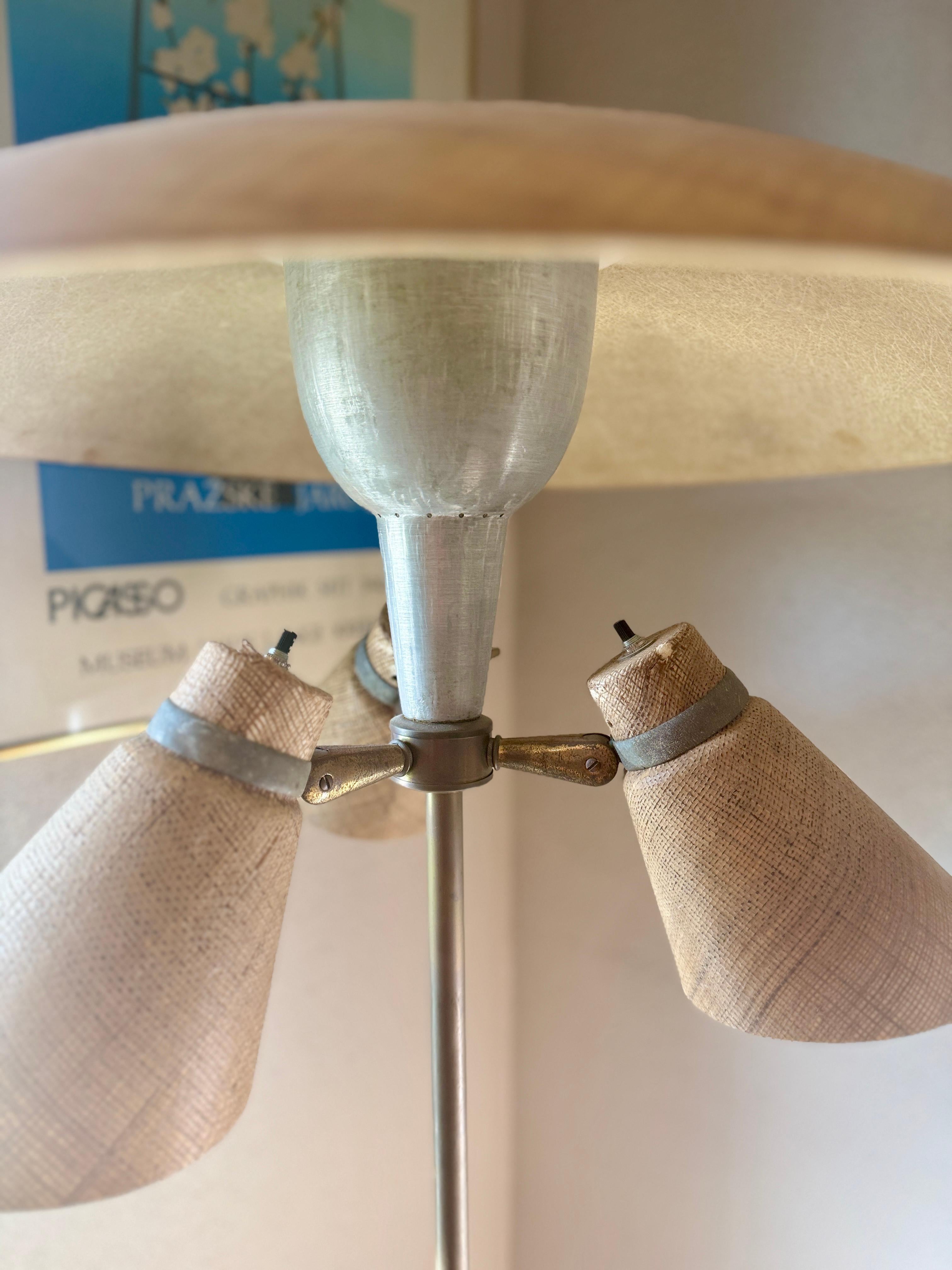 Lampadaire Vintage A Space Light à 4 lumières, circa 1960s en vente 10