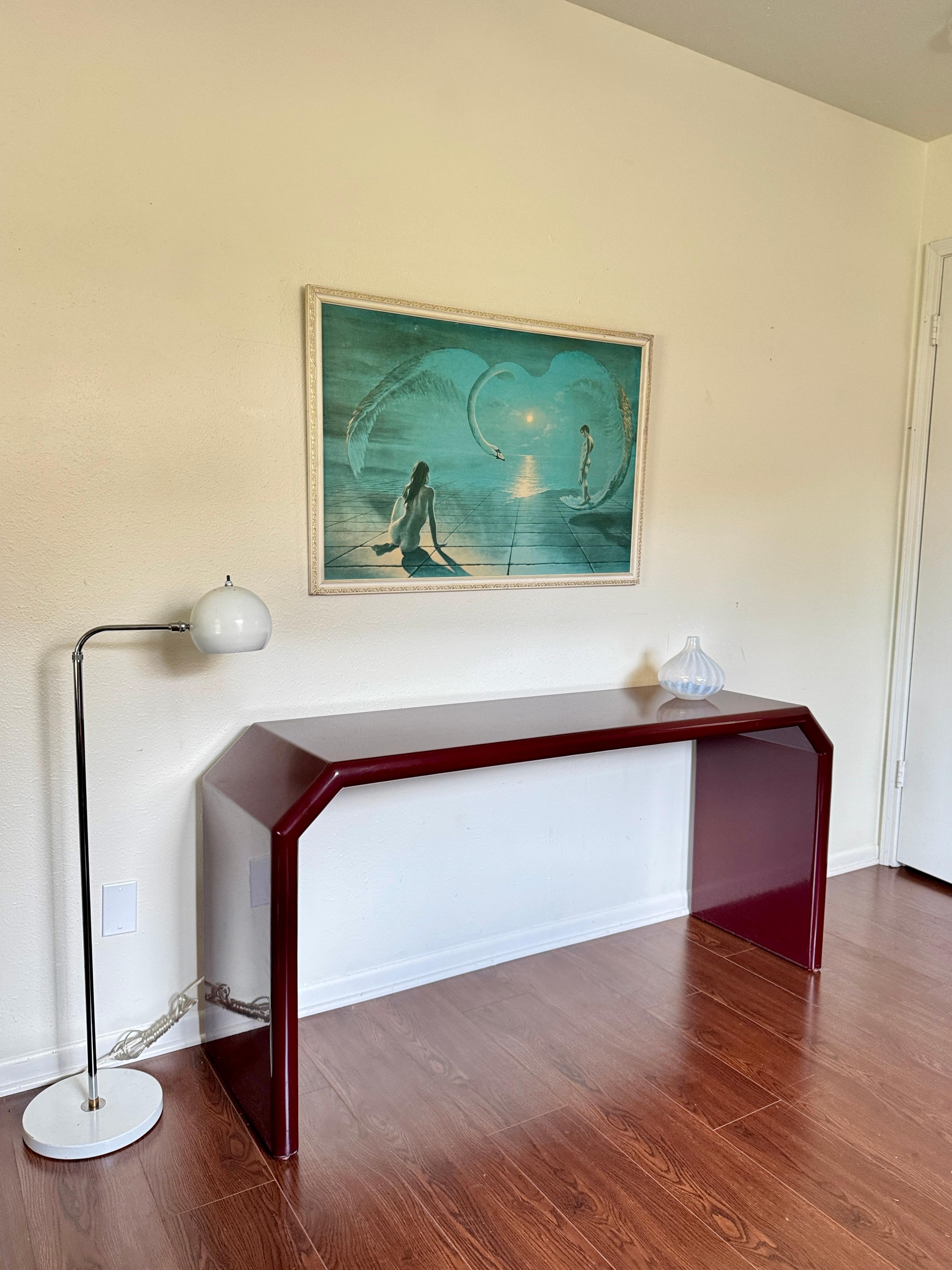 Vintage space age adjustable chrome floor lamp with white accents, circa 1970s For Sale 4