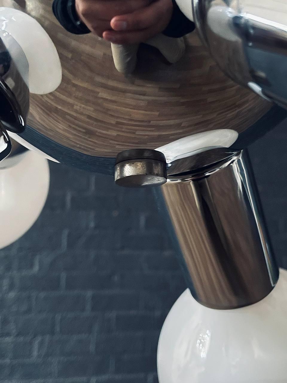 Lampadario vintage Space Age Atomic Chrome Sputnik in vendita 3