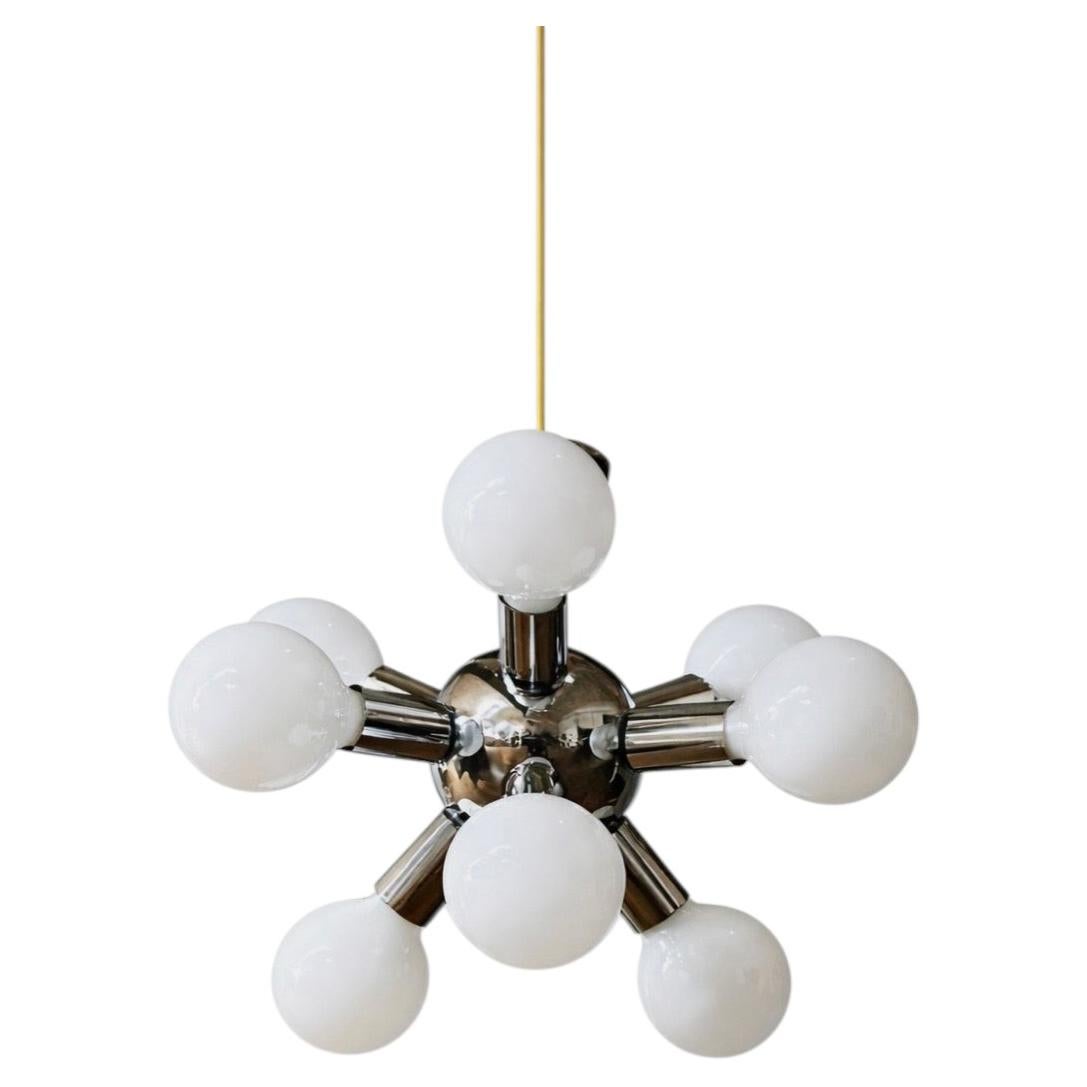 Vintage Space Age Atomic Chrome Sputnik Chandelier For Sale