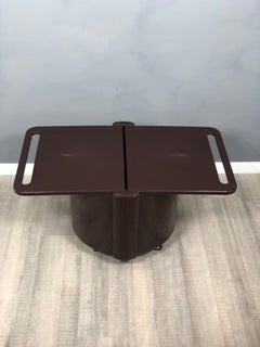 Vintage Space Age Bar Cart Coffee Table Bottle Holder by Kastilia 1970s Spain