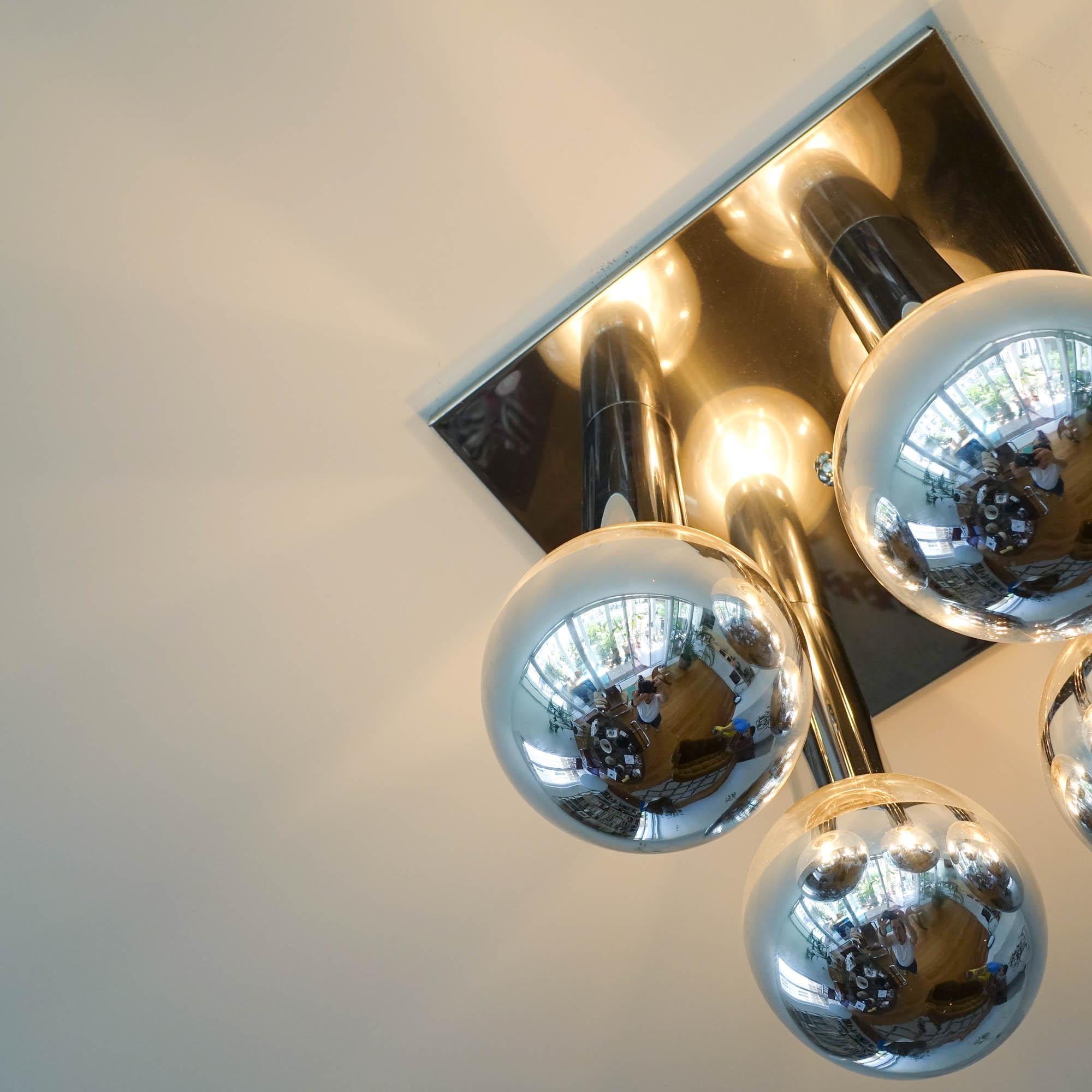 Vintage Space Age Ceiling Lamp by Motoko Ishii for Staff, 1970s 3