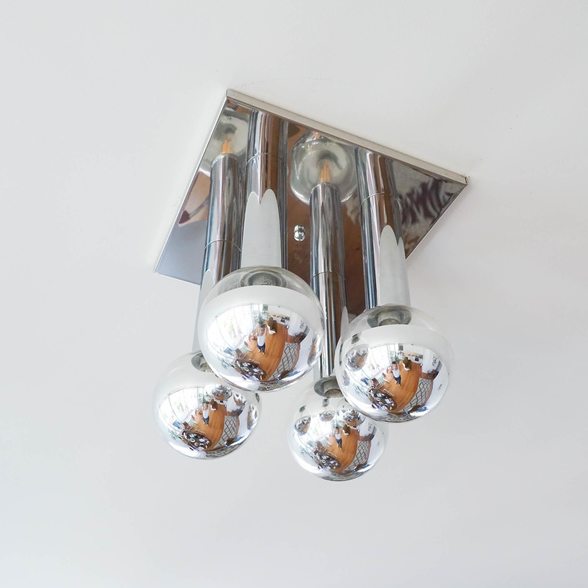 Vintage Space Age Ceiling Lamp by Motoko Ishii for Staff, 1970s 2