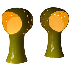 Vintage Space Age Ceramic Lamps - a Pair
