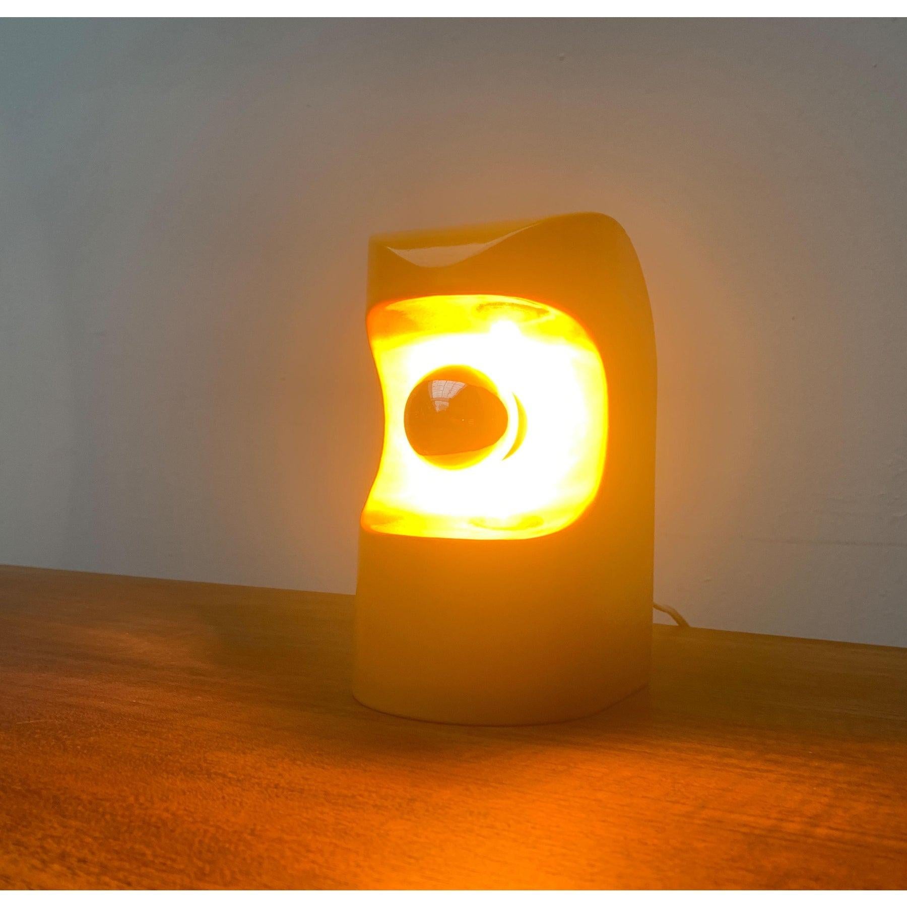 Lampe de table vintage en céramique de l'ère spatiale en vente 4