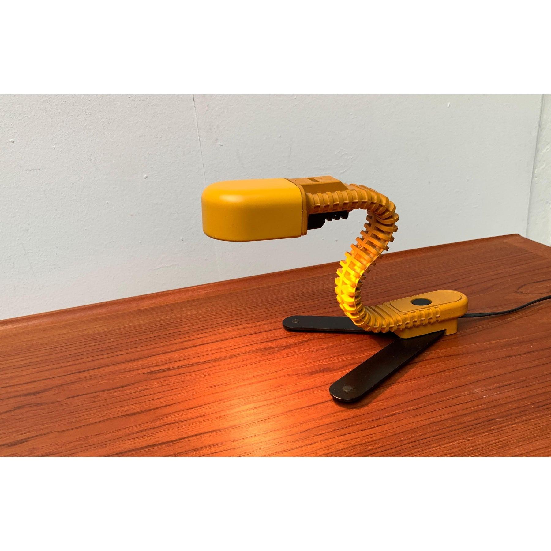 Metal Vintage Space Age Cobra Table Lamp by Masayuki Kurokawa for Staff, 1970s For Sale