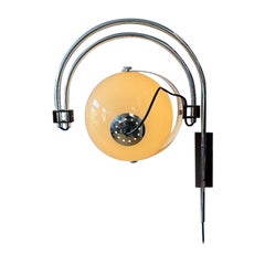 Lampada da parete a doppio arco vintage A Space Age di Dijkstra, Mid Century Modern anni '70