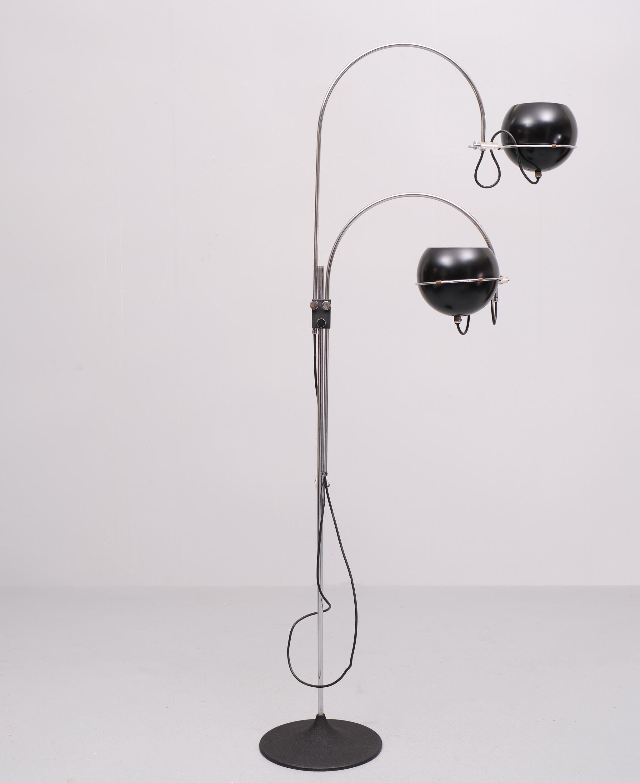 Mid-20th Century Vintage Space Age Gepo Double Arc Eyeball Floor Lamp, Mid-Century For Sale