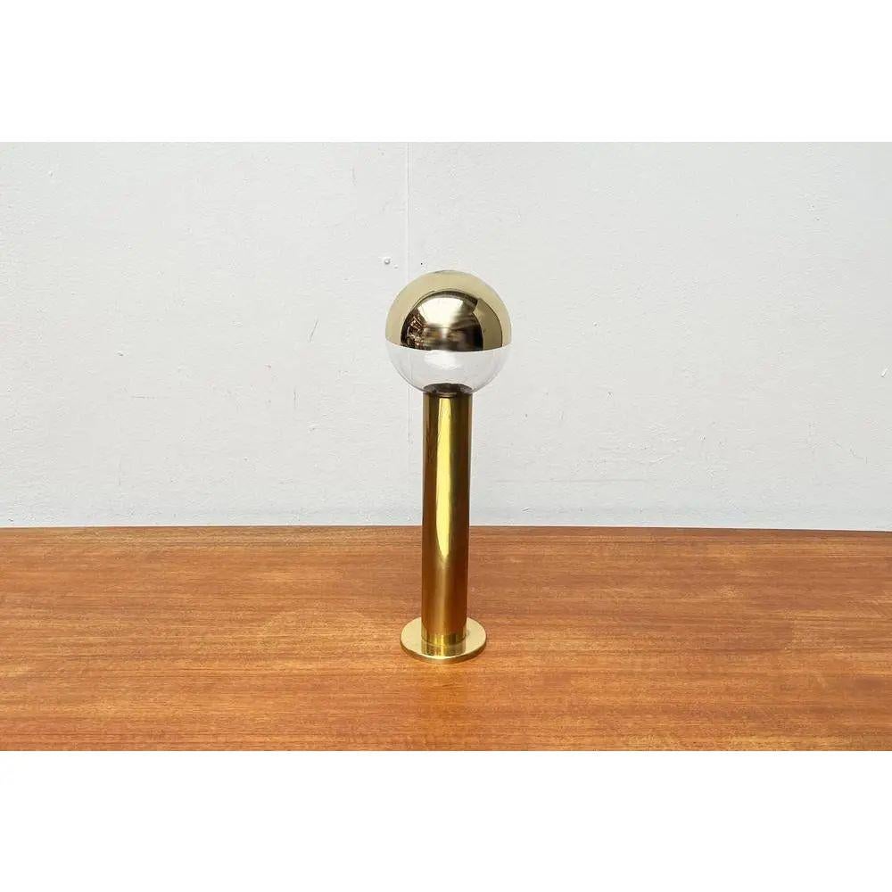 Vintage Space Age German Brass Ceiling Lamp by Motoko Ishii for Staff, 1970s In Excellent Condition For Sale In Hamburg, DE
