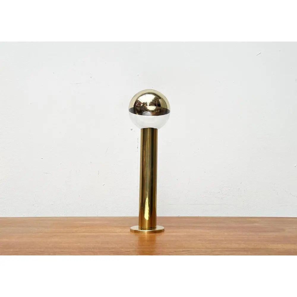 20th Century Vintage Space Age German Brass Ceiling Lamp by Motoko Ishii for Staff, 1970s For Sale