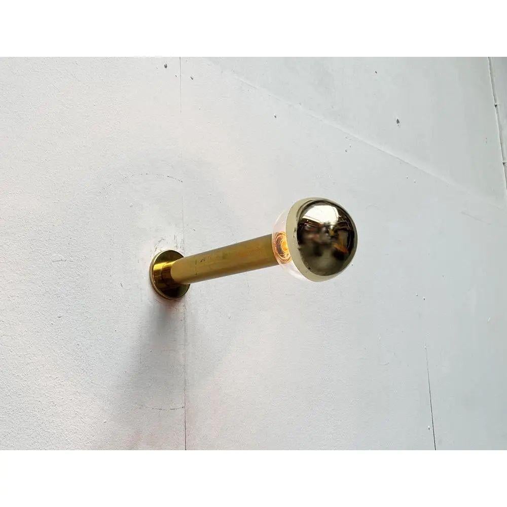 Metal Vintage Space Age German Brass Ceiling Lamp by Motoko Ishii for Staff, 1970s For Sale