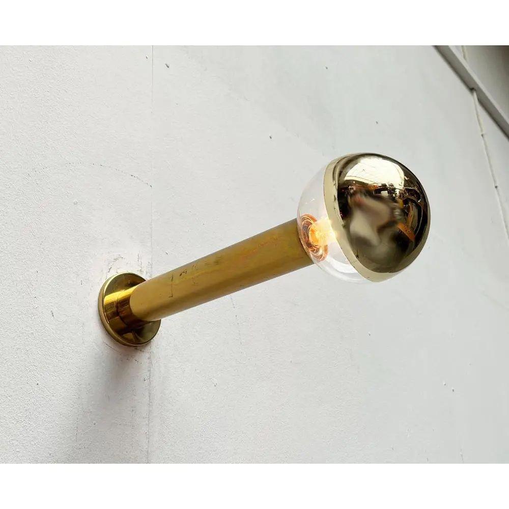 Vintage Space Age German Brass Ceiling Lamp by Motoko Ishii for Staff, 1970s For Sale 2