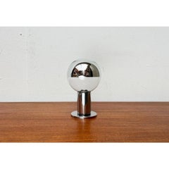 Vintage Space Age German Chrome and Glass Ceiling Lamp by Motoko Ishii, 1970s