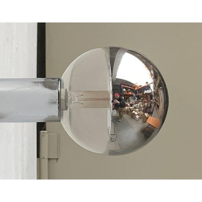 Deutsche Deckenleuchte aus Chrom und Glas aus dem Space Age von Motoko Ishii, 1970er Jahre im Zustand „Hervorragend“ im Angebot in Hamburg, DE