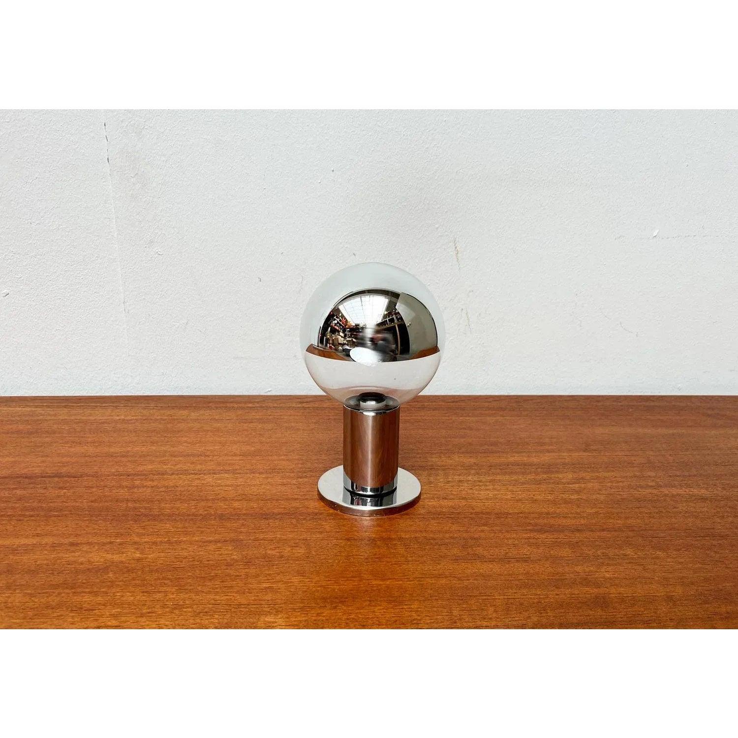 Deutsche Deckenleuchte aus Chrom und Glas aus dem Space Age von Motoko Ishii, 1970er Jahre im Angebot 1