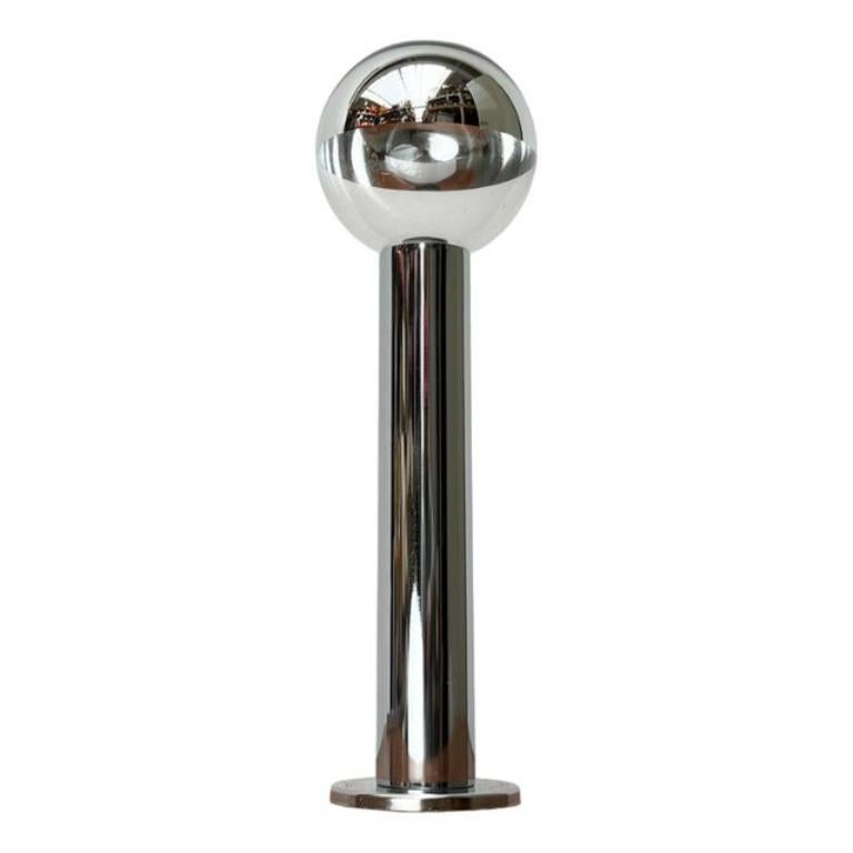 Lampada da soffitto tedesca Space and Chrome e vetro vintage di Motoko Ishii, anni '70