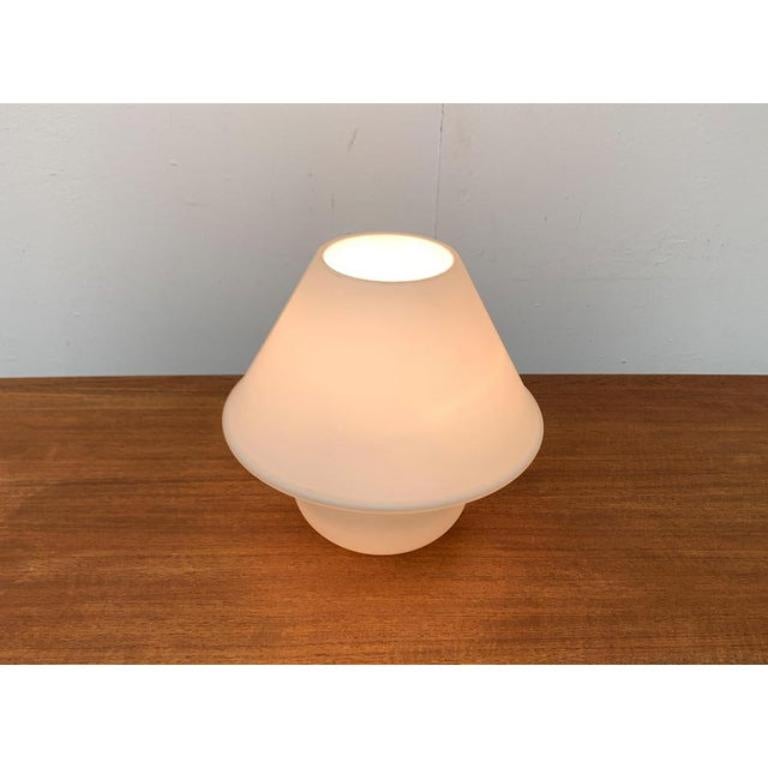 Lampe de bureau allemande vintage en verre de l'ère spatiale, Limburg, 1970 en vente 4