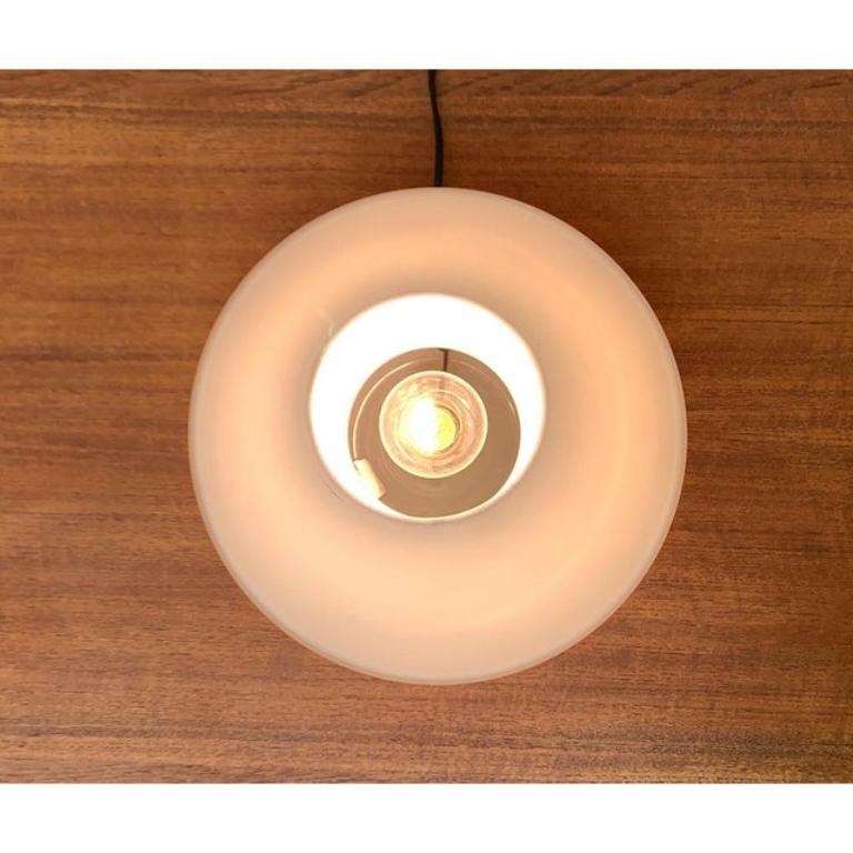 Lampe de bureau allemande vintage en verre de l'ère spatiale, Limburg, 1970 en vente 1