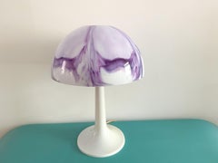 Lampes de table vintage Gilbert Softlite violet champignon de l'ère spatiale, années 1970