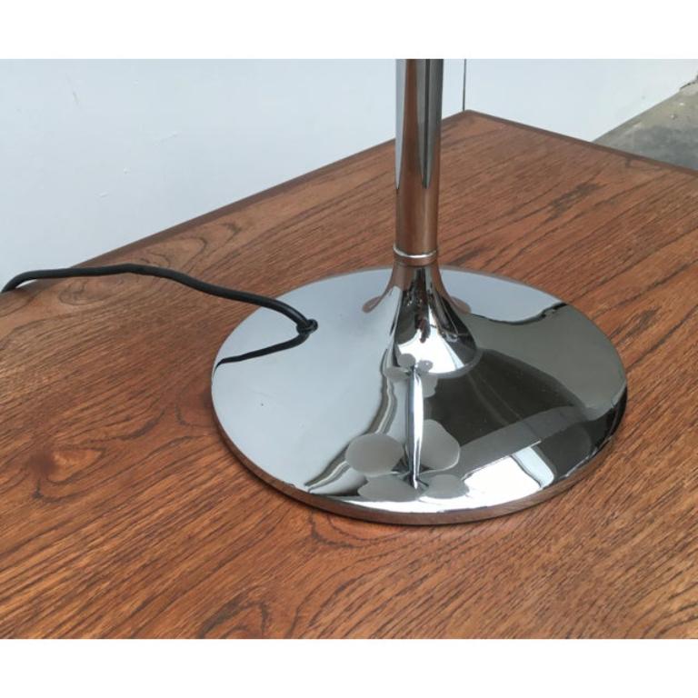Métal Lampe de bureau vintage en verre et métal de l'ère spatiale, 1970 en vente