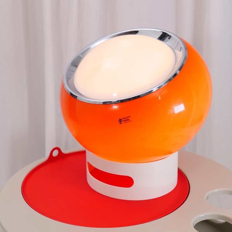 Vintage Space Age Harvey Guzzini Clan Lamp for Studio 6g at 1stDibs