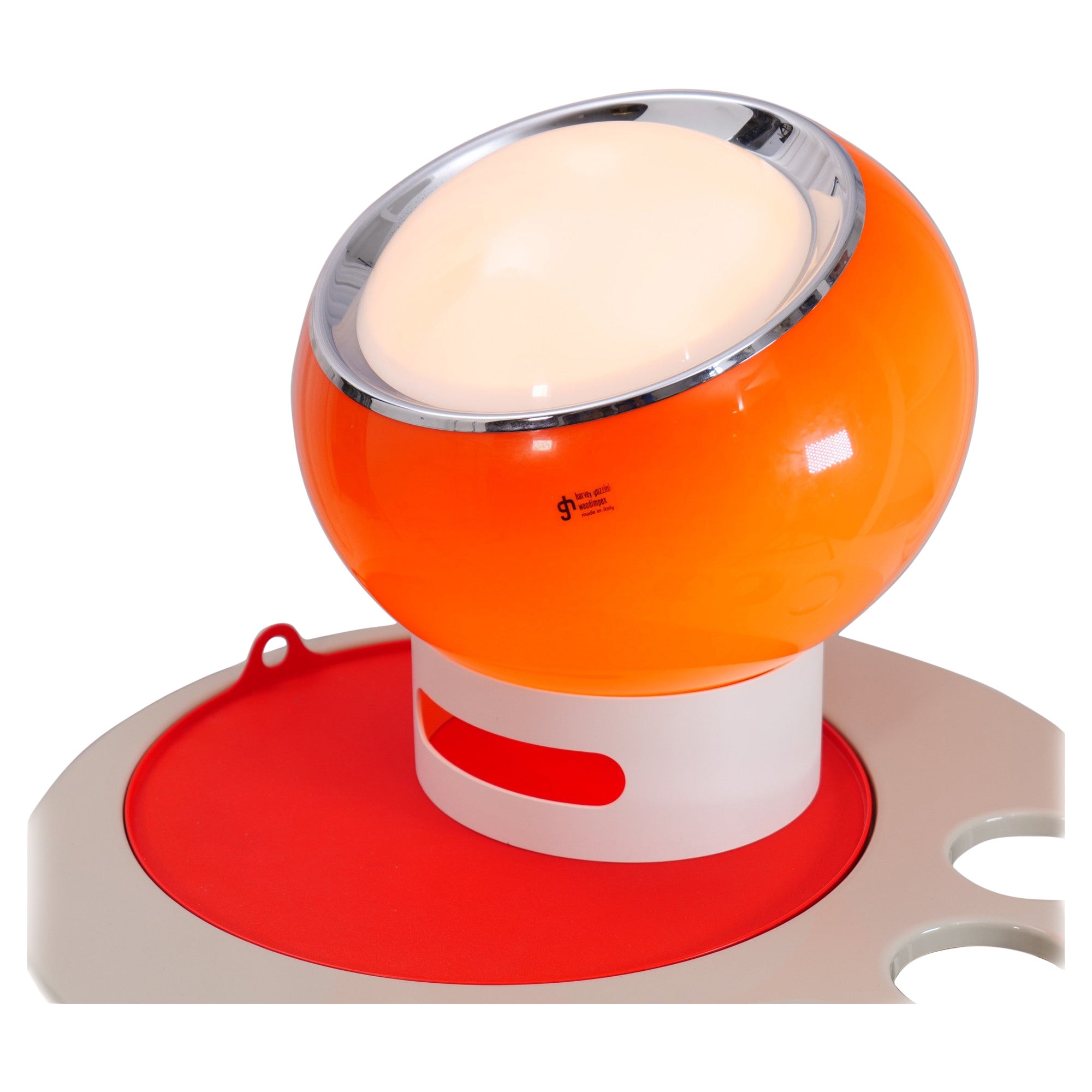 Vintage Space Age Harvey Guzzini Clan Lamp for Studio 6g