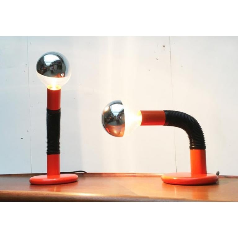Lampe de table italienne de l'ère spatiale par Bellini pour Targetti, 1970 en vente 5