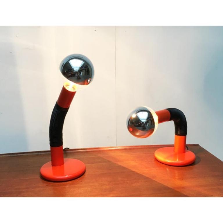 Lampe de table italienne de l'ère spatiale par Bellini pour Targetti, 1970 en vente 6
