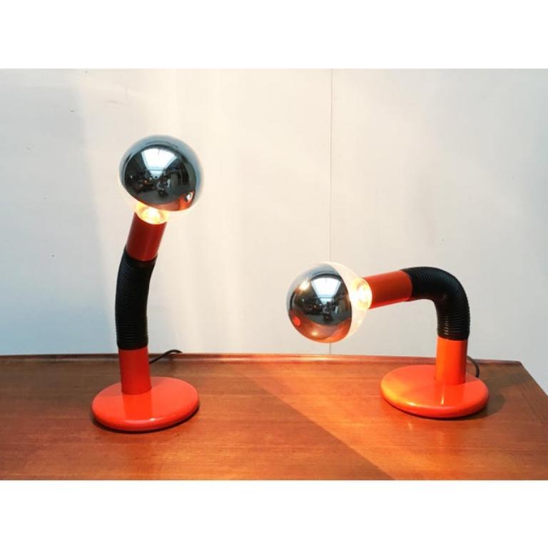 Lampe de table italienne de l'ère spatiale par Bellini pour Targetti, 1970 en vente 7