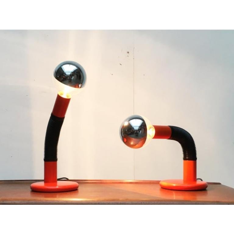 Lampe de table italienne de l'ère spatiale par Bellini pour Targetti, 1970 en vente 1