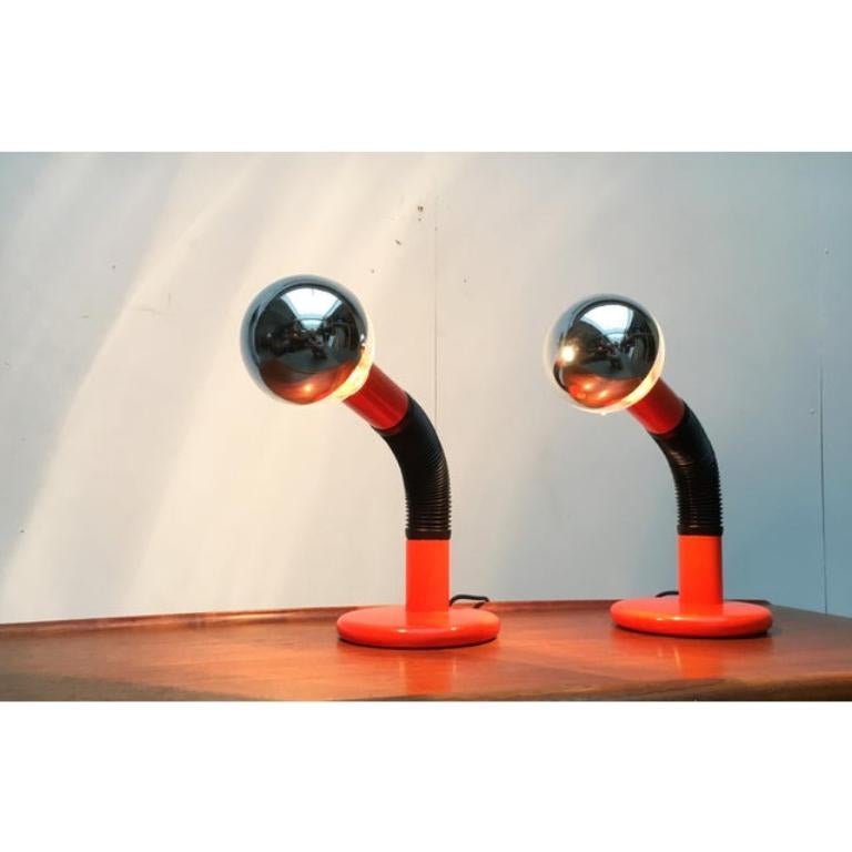 Lampe de table italienne de l'ère spatiale par Bellini pour Targetti, 1970 en vente 2