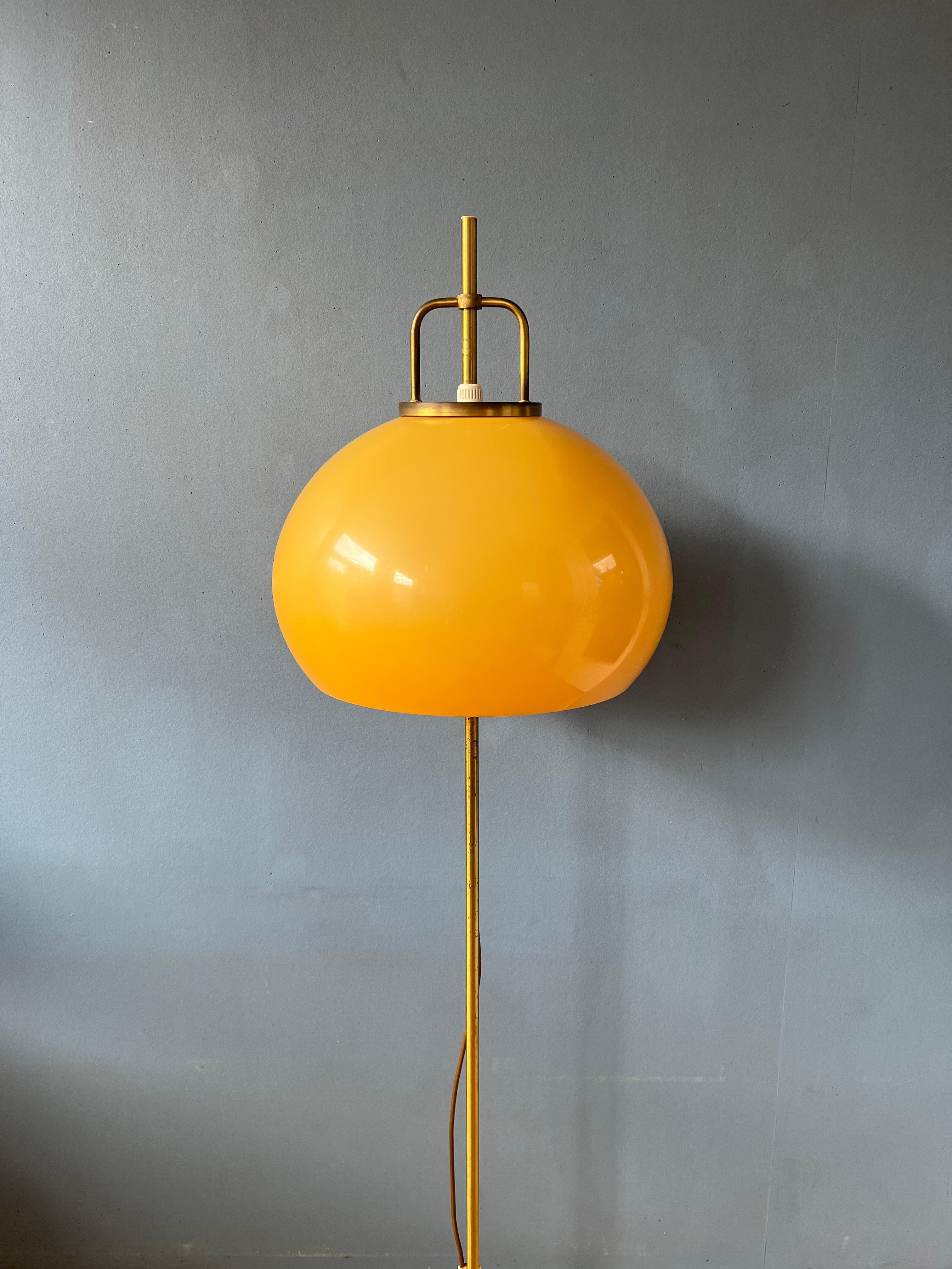 Metal Vintage Space Age Light Guzzini Lucerna Floor Lamp, Mid Century 70s