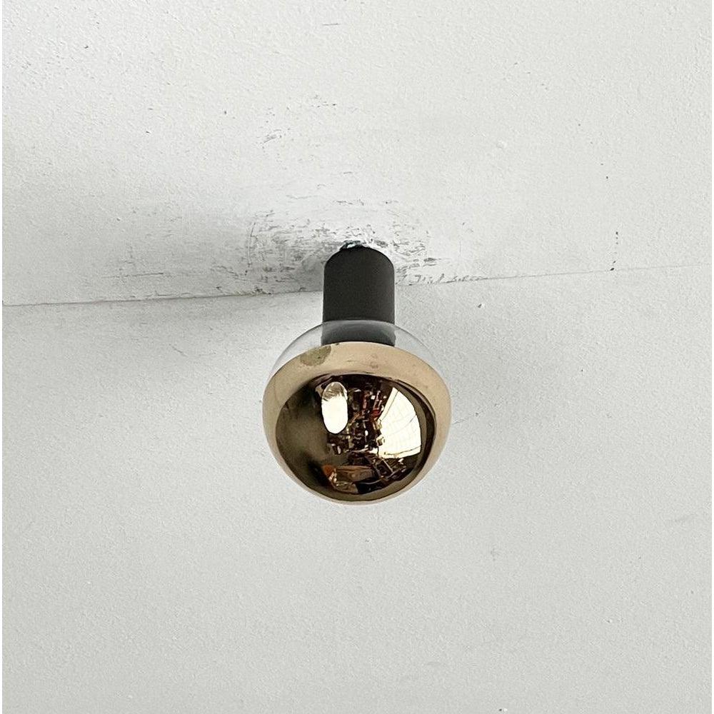 Vintage Space Age Metal and Glass Ceiling Lamp by Motoko Ishii for Staff, 1970s For Sale 7