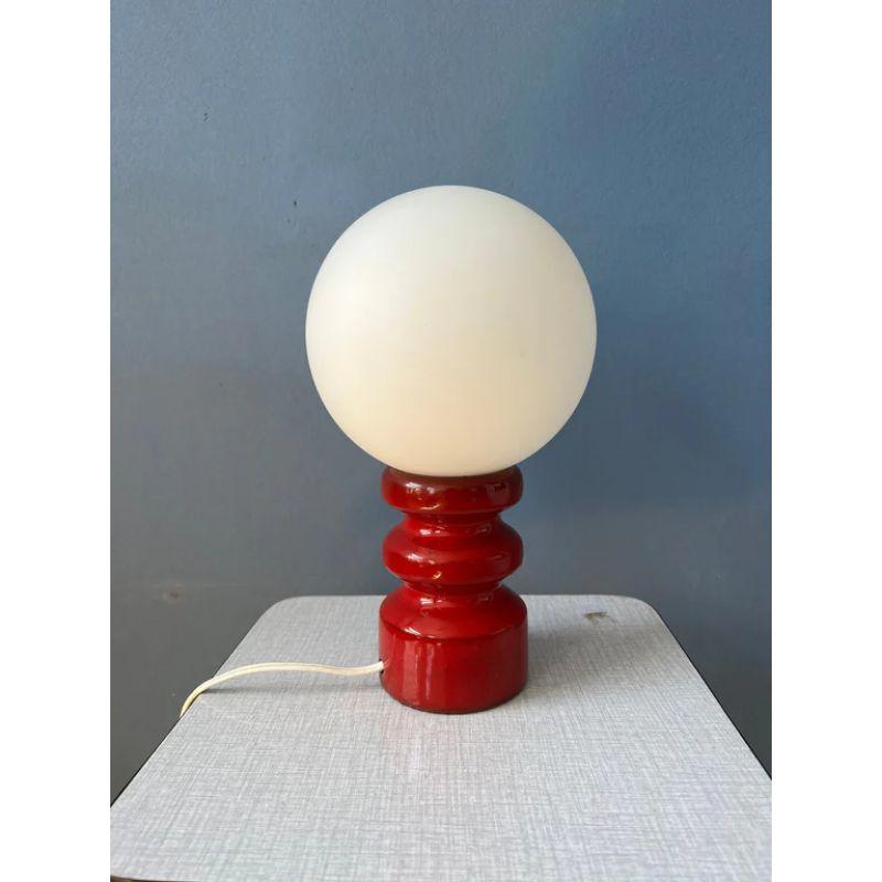 Vintage Space Age Mid Century Carlo Nason-Style Murano Glass Lamp, 70s In Excellent Condition In ROTTERDAM, ZH