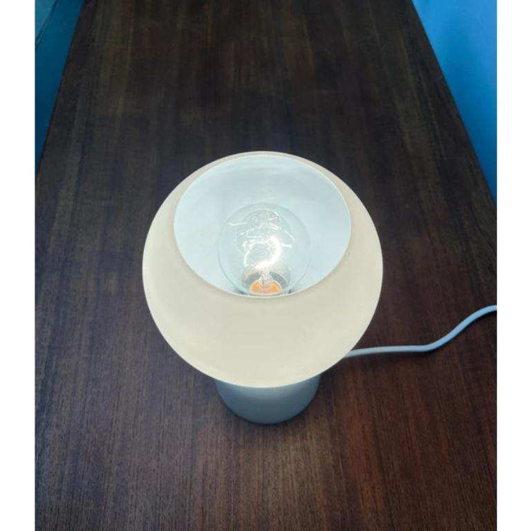 Vintage Space Age Minimalist Glass Table Lamp by Jean Paul for Philips, 1970s For Sale 6