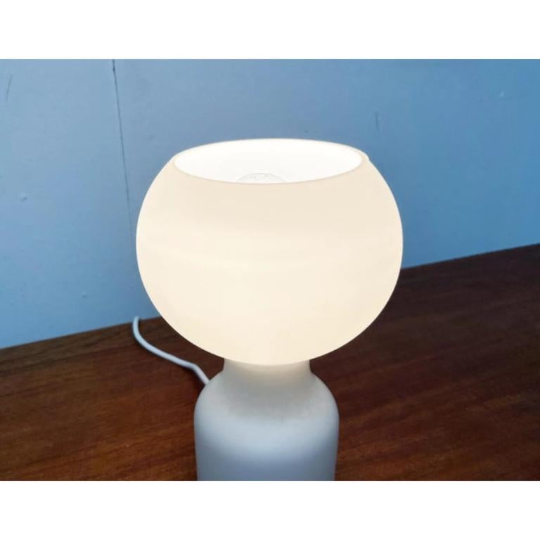 Vintage Space Age Minimalist Glass Table Lamp by Jean Paul for Philips, 1970s For Sale 8