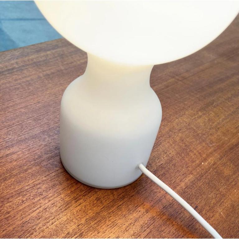 20th Century Vintage Space Age Minimalist Glass Table Lamp by Jean Paul for Philips, 1970s For Sale
