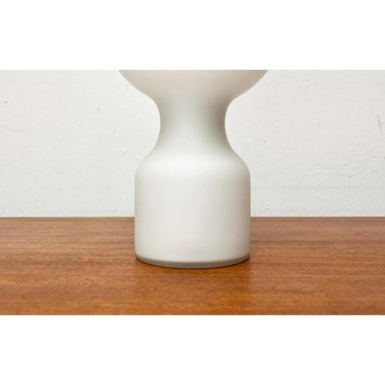 Vintage Space Age Minimalist Glass Table Lamp by Jean Paul for Philips, 1970s For Sale 3