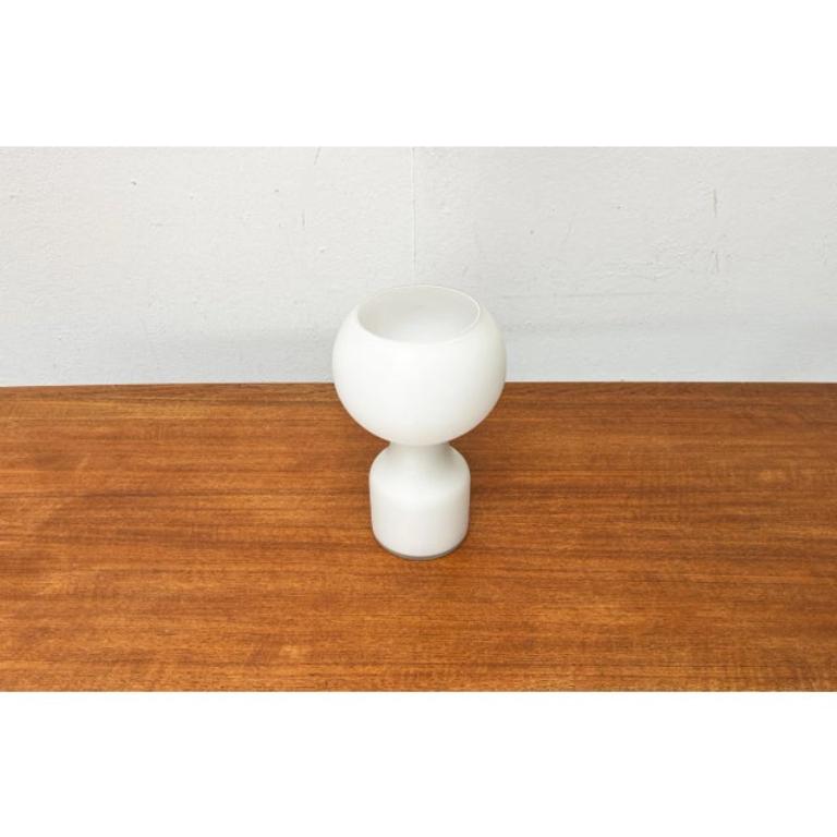 Vintage Space Age Minimalist Glass Table Lamp by Jean Paul for Philips, 1970s For Sale 4