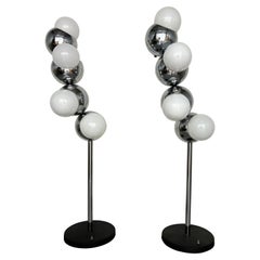 Vintage Space Age Molecule Floor Lamps