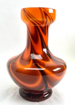 Vintage 'Space Age' Opaline Florence Vase, Empoli, 1955s