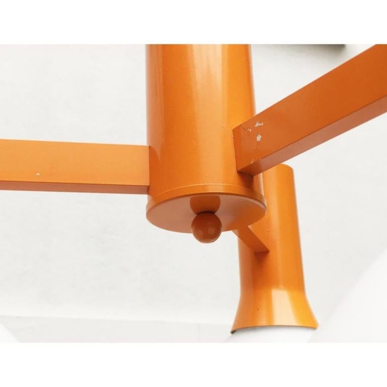 Lampe suspendue orange de l'ère spatiale, 1970 en vente 5
