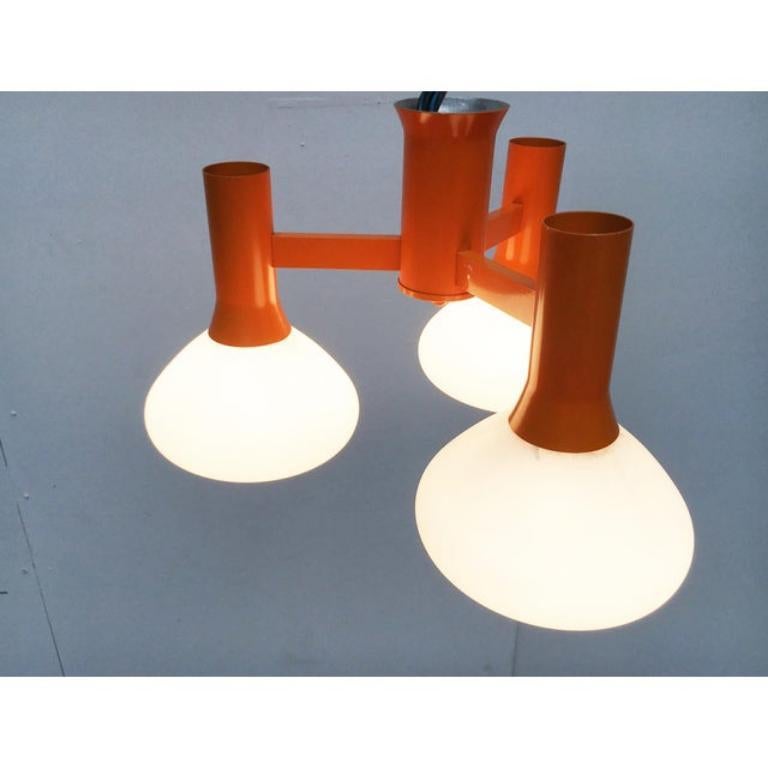 Ère spatiale Lampe suspendue orange de l'ère spatiale, 1970 en vente