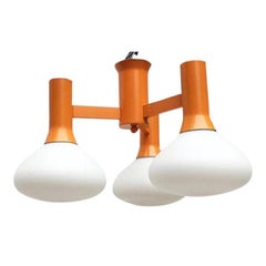 Vintage Space Age Orange Pendant Lamp, 1970s