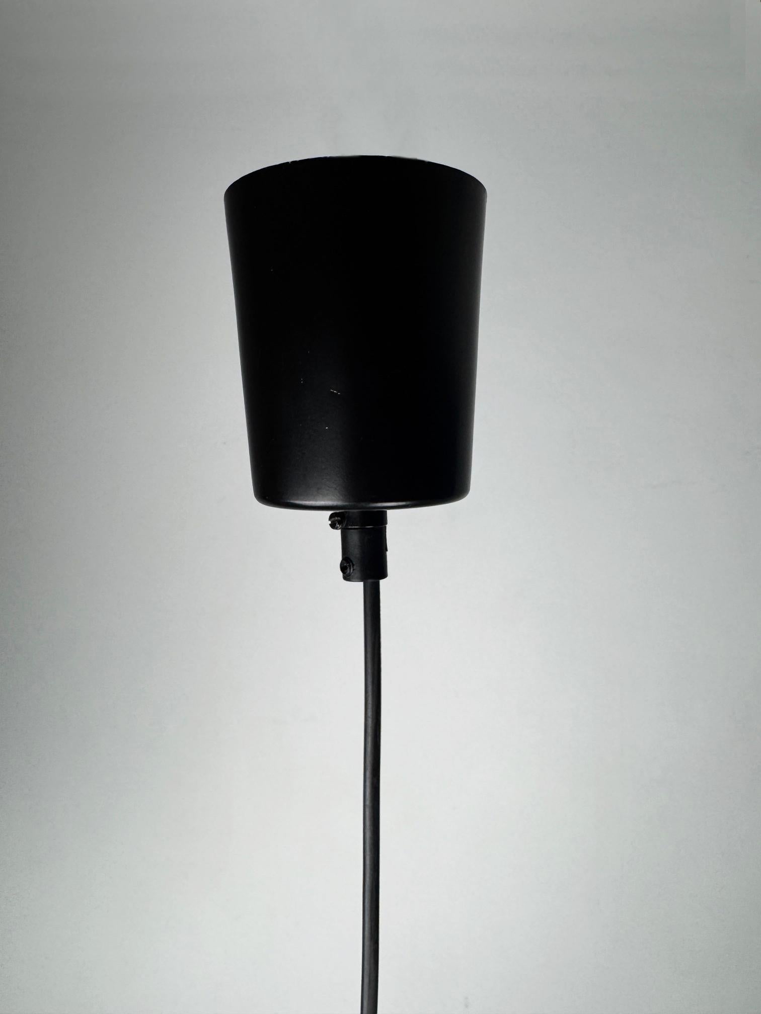 Plastic Vintage Space Age Pendant Lamp – Green & White Retro Ceiling Light (1970s)