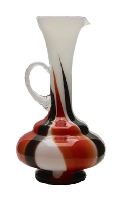Vintage 'Space Age' Pitcher, Opaline Florence Vase, circa 1955