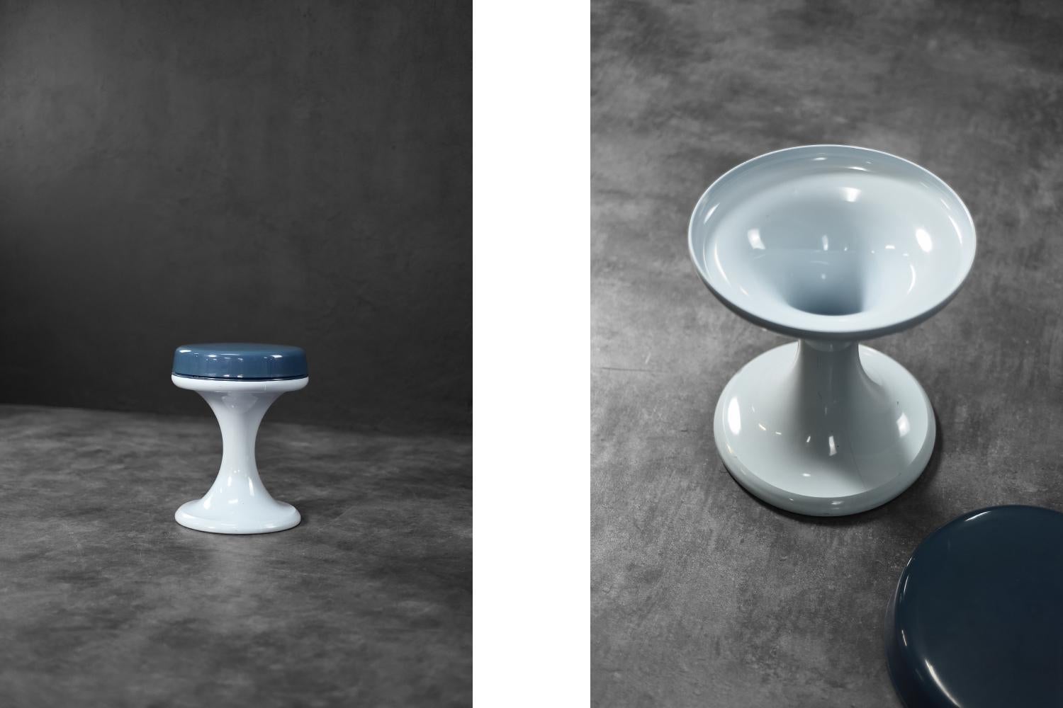 Taburete Vintage Space Age de plástico de Emsa, Alemania Occidental, años 60 en Bueno estado para la venta en Warszawa, Mazowieckie