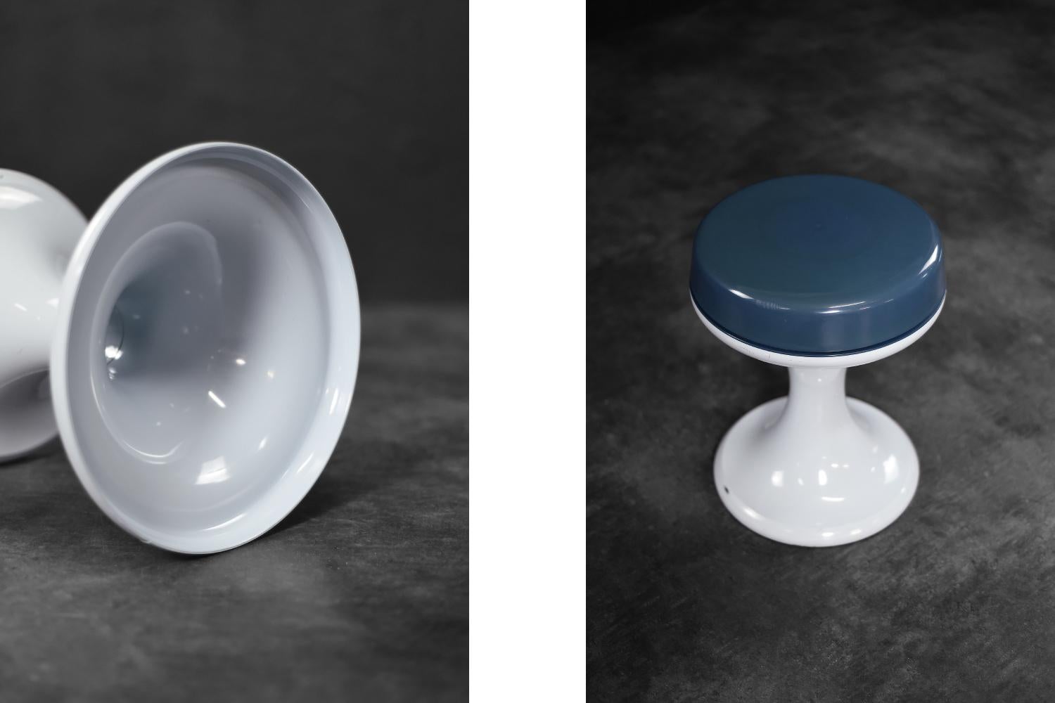 Taburete Vintage Space Age de plástico de Emsa, Alemania Occidental, años 60 Plástico en venta